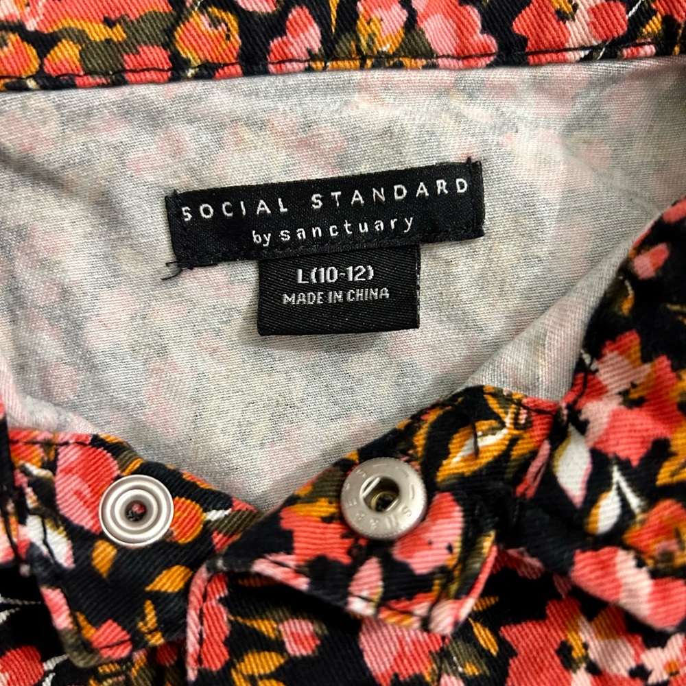 Girls Social Standard by sanctuary Floral Kids Jacket - Picture 4 of 4